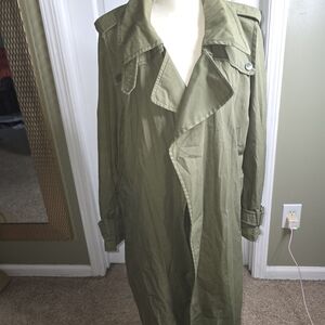 Zara Womens Olive Trench Coat